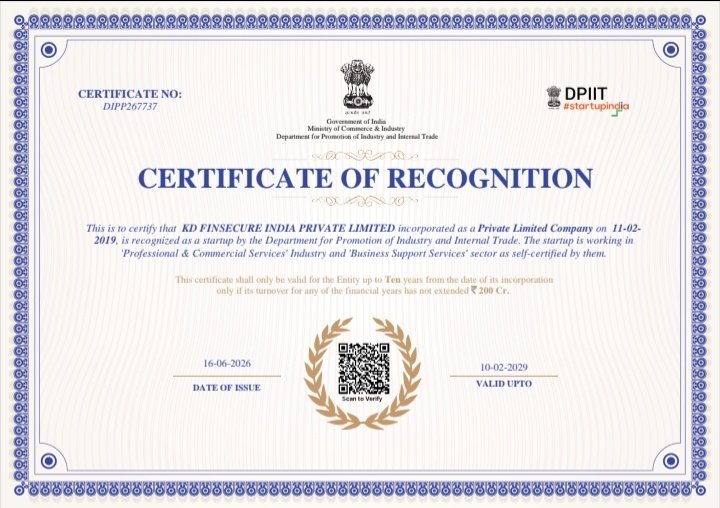 Startup India Recognition