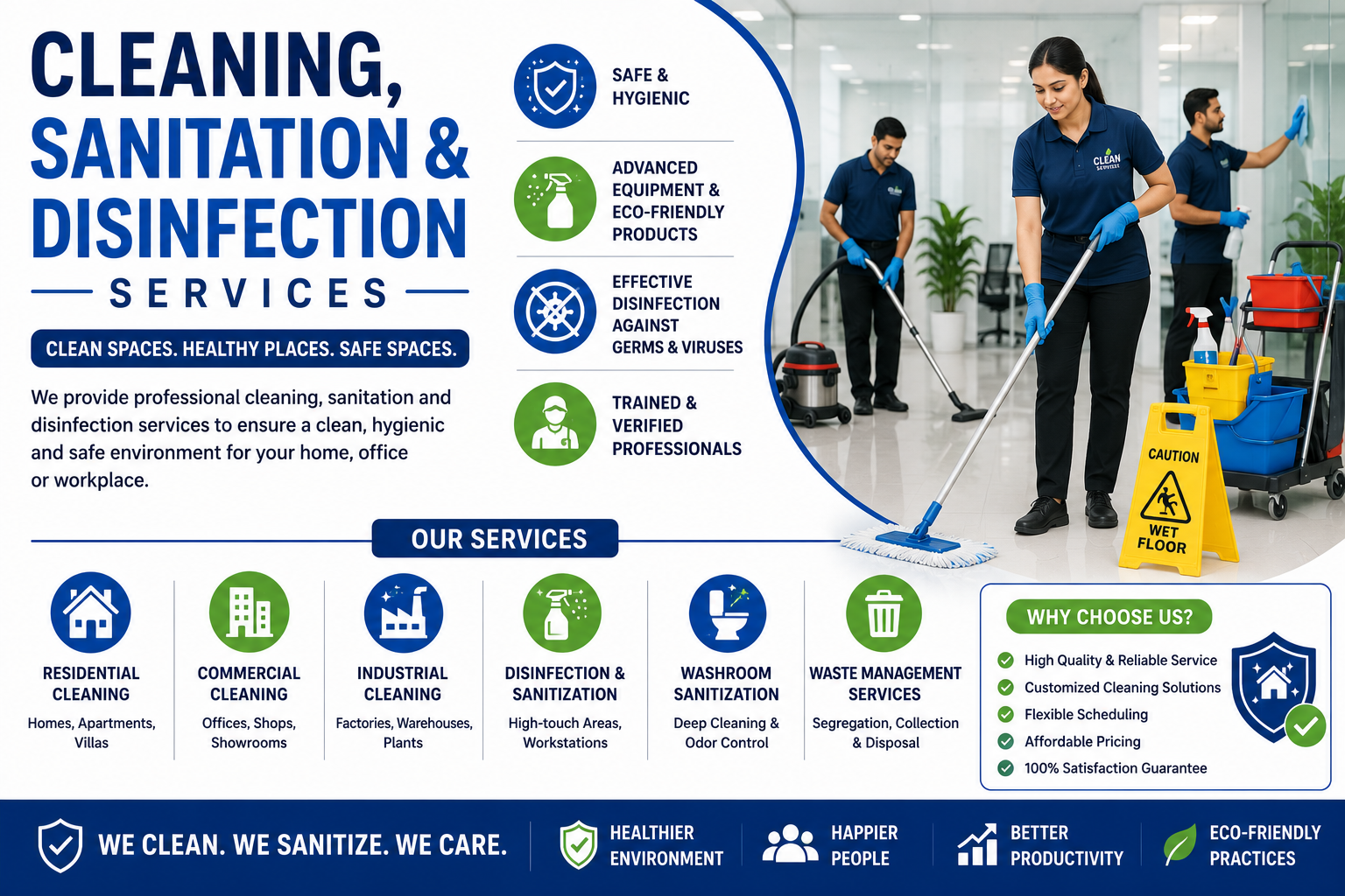 Cleaning, Sanitation & Disinfection Services